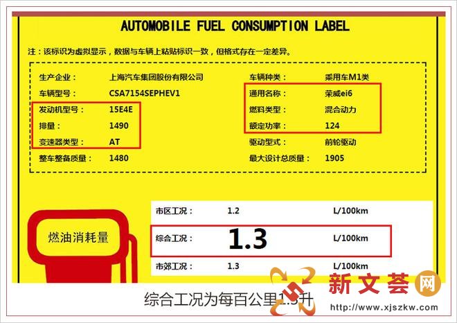 荣威ei6新增50T车型 搭载1.5T发动机
