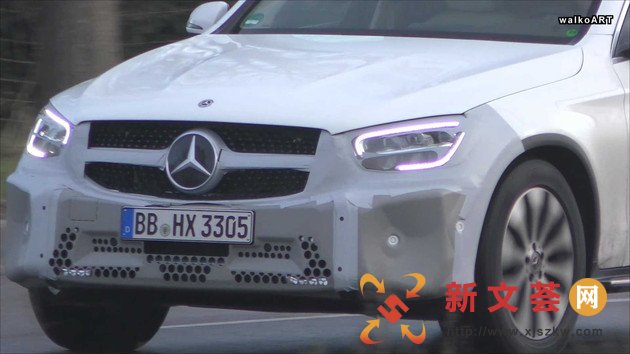 奔驰GLC Coupe谍照曝光 前脸造型微调/中控屏尺寸加大
