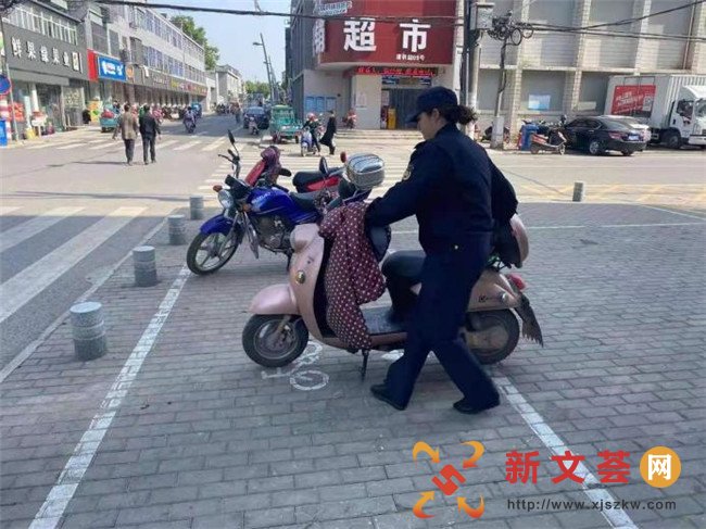 南京溧水白马城管中队开展停车秩序专项整治